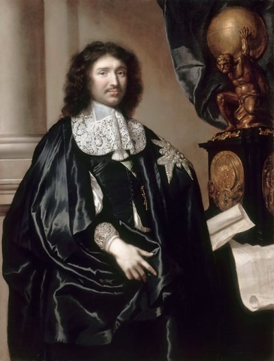 Portrett av Jean-Baptiste Colbert 1619-1683 av Claude Lefebvre