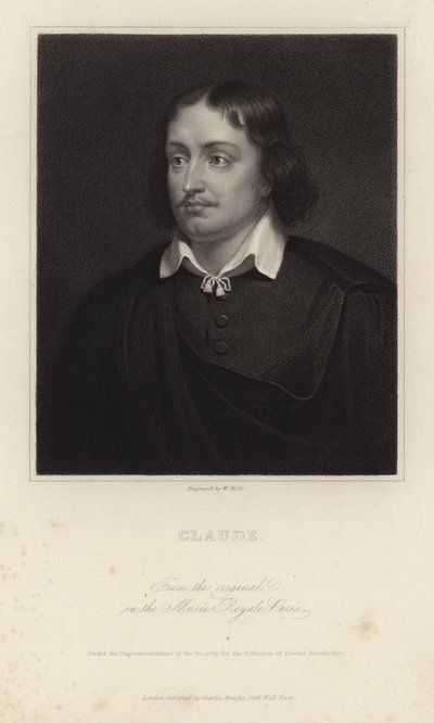 Claude Lorrain, fransk maler fra barokktiden. Gravert av William Holl av Claude Lorrain