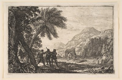 Landskap med soldater, 1633. av Claude Lorrain