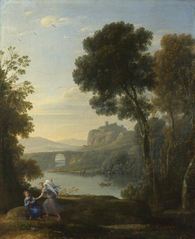 Landskap med Hagar og engelen, 1646 av Claude Lorrain