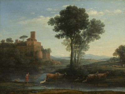 Landskap med Jakobs reise, 1677 av Claude Lorrain