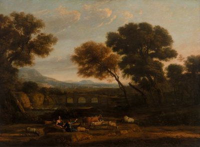 Pastoralt landskap av Claude Lorrain