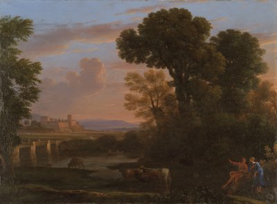 Pastoralt landskap, 1648 av Claude Lorrain