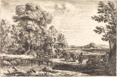 Rebecca og Eliezer (Trebroen) av Claude Lorrain