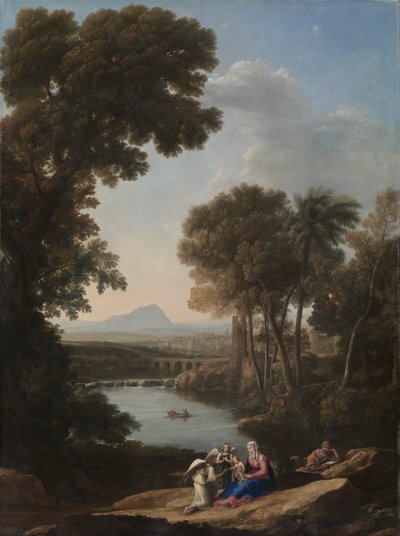 Hvil på flyturen til Egypt av Claude Lorrain