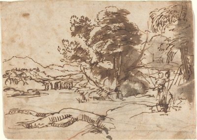 Elvelandskap av Claude Lorrain