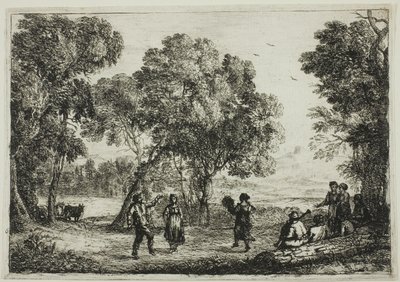 Countrydansen av Claude Lorrain