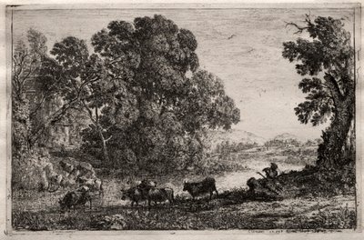 The Cowherd, 1606. av Claude Lorrain