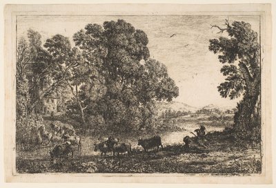 The Cowherd, 1636. av Claude Lorrain