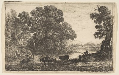 The Cowherd, 1636. av Claude Lorrain