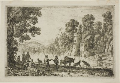 Dansen på elvebredden av Claude Lorrain