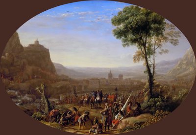 Susa-passet tatt av Louis XIII i 1629, ca 1631. av Claude Lorrain