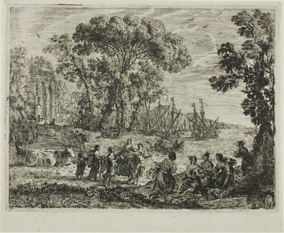 Voldtekten av Europa av Claude Lorrain
