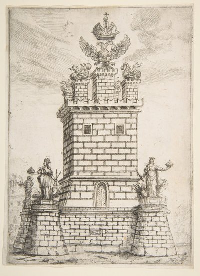 The Square Tower, 1637. av Claude Lorrain