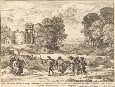 Tid, Apollo og årstidene av Claude Lorrain