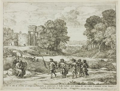 Tid, Apollo og årstidene av Claude Lorrain