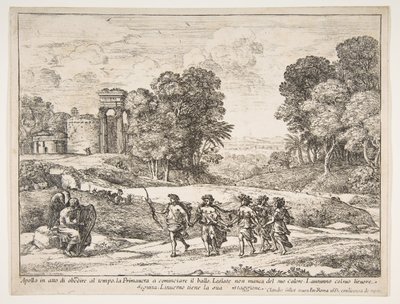 Tid, Apollo og årstidene, 1662. av Claude Lorrain