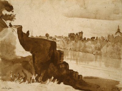 Utsikt over Tiberen i Roma av Claude Lorrain