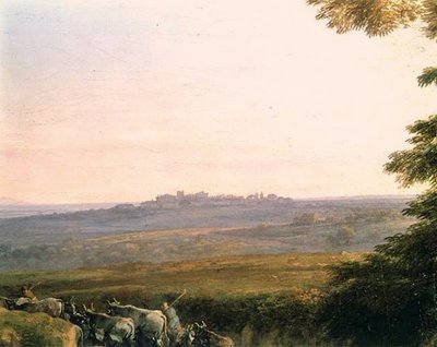 Landskap med kuhyrder (detalj) av Claude Lorrain