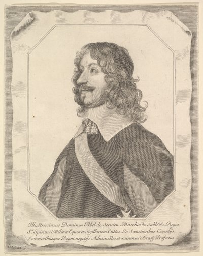 Abel Servien. av Claude Mellan