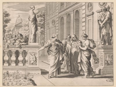Allegori til ære for Collegio Romano av Claude Mellan