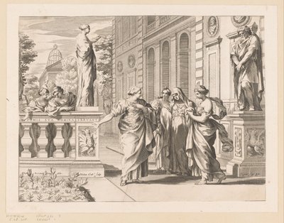 Allegori til ære for Collegio Romano av Claude Mellan