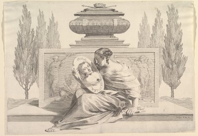 Allegori til ære for Anne av Østerrike, ca. 1643. av Claude Mellan