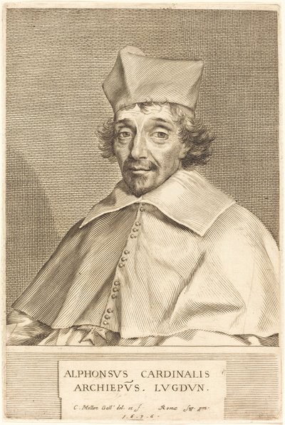 Alphonse du Plessis Richelieu, kardinal av Lyon av Claude Mellan