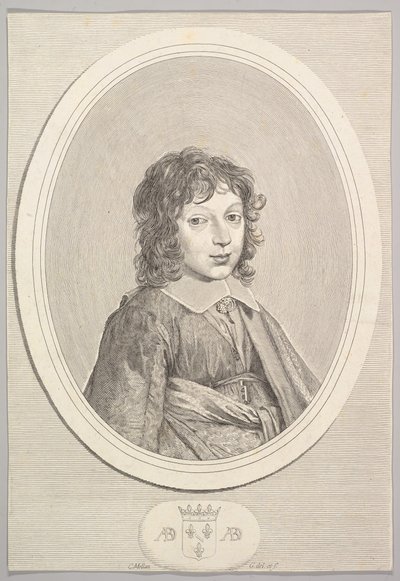 Armand de Bourbon, prins av Conti. av Claude Mellan