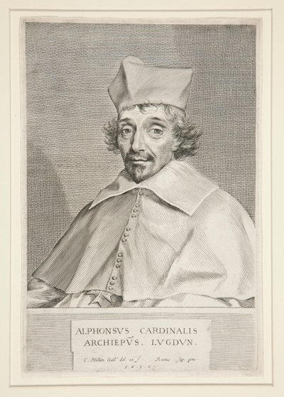 Kardinal Alphonse du Plessis de Richelieu (bror til den berømte kardinal) av Claude Mellan