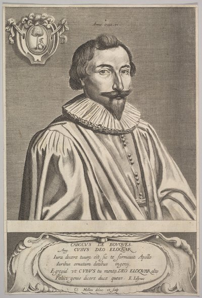 Charles de Bouque. av Claude Mellan
