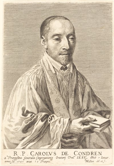 Charles de Condren av Claude Mellan