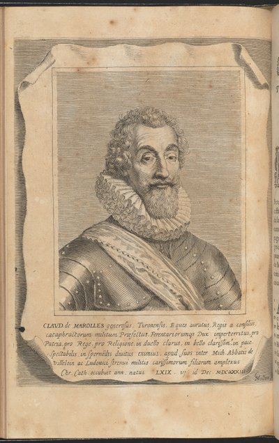 Claude av Marolles av Claude Mellan