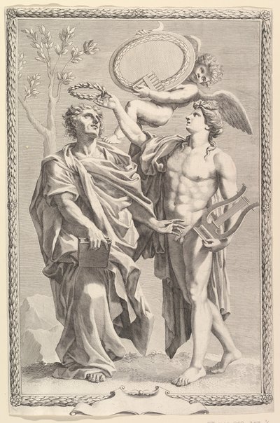 Frontispice: Virgil, Publius Virgilii Maronis Opera, 1641 av Claude Mellan