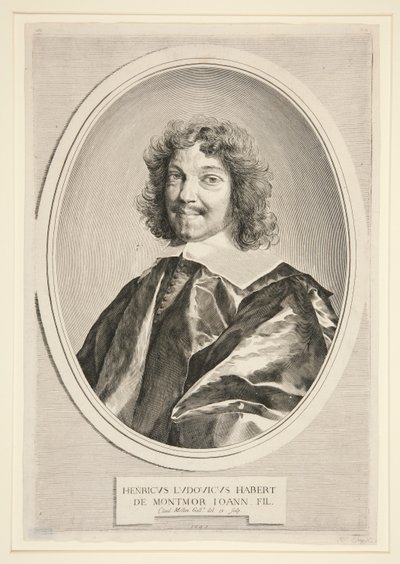 Henri Louis Habert de Montmor av Claude Mellan