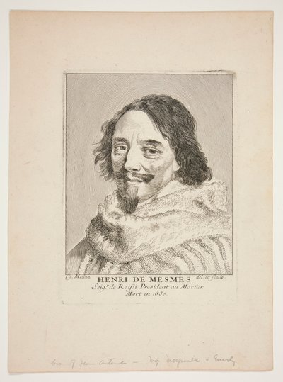 Henry de Mesmes av Claude Mellan