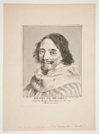 Henri de Mesmes av Claude Mellan