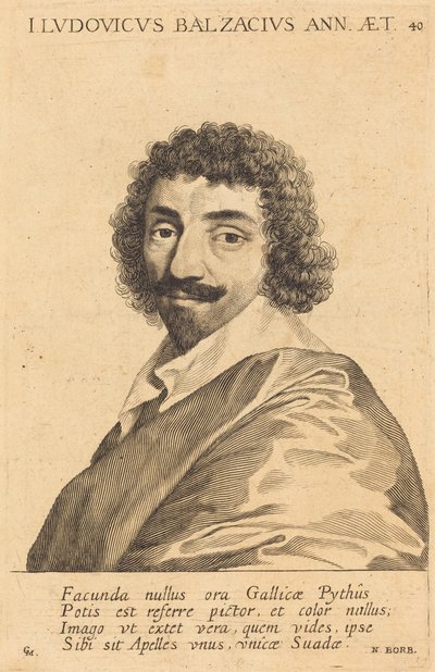 Jean-Louis Guez de Balzac av Claude Mellan