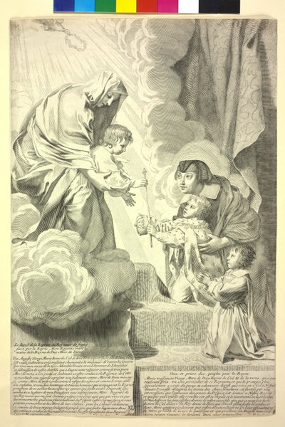 Frankrikes konge Ludvig XIV av Claude Mellan