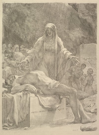Klagesang, 1683. av Claude Mellan