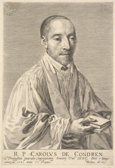 Far Charles de Condren. av Claude Mellan