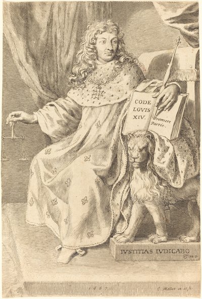 Ludvig XIV av Claude Mellan