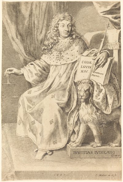 Ludvig XIV av Claude Mellan