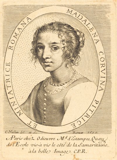 Maddalena Corvina av Claude Mellan