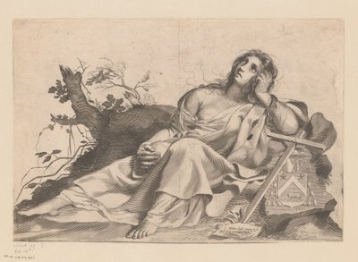 Maria Magdalena av Claude Mellan