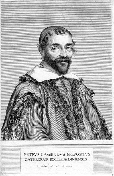 Pierre Gassendi, fransk filosof og vitenskapsmann, 1600-tallet av Claude Mellan