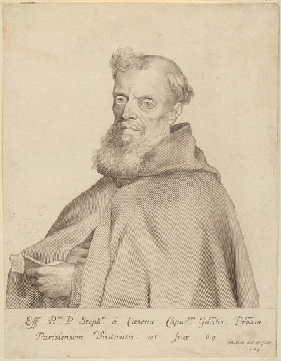 Portrett av Étienne da Cesena av Claude Mellan