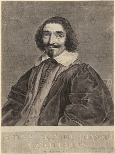 Portrett av kansler Pierre Séguier av Claude Mellan
