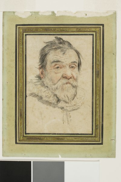 Portrett av en skjeggete gammel mann av Claude Mellan