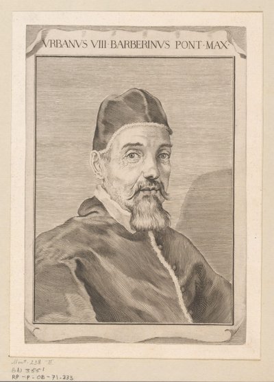 Portrett av Urban VIII av Claude Mellan